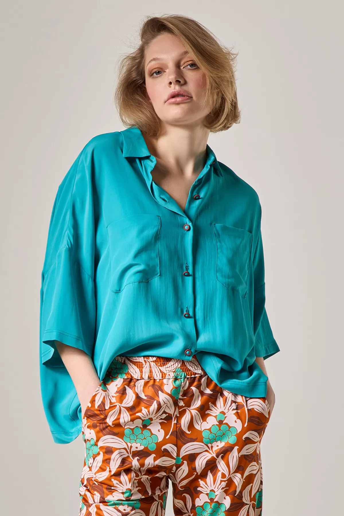 Malìparmi Camicia Coloured Fluid Crepe