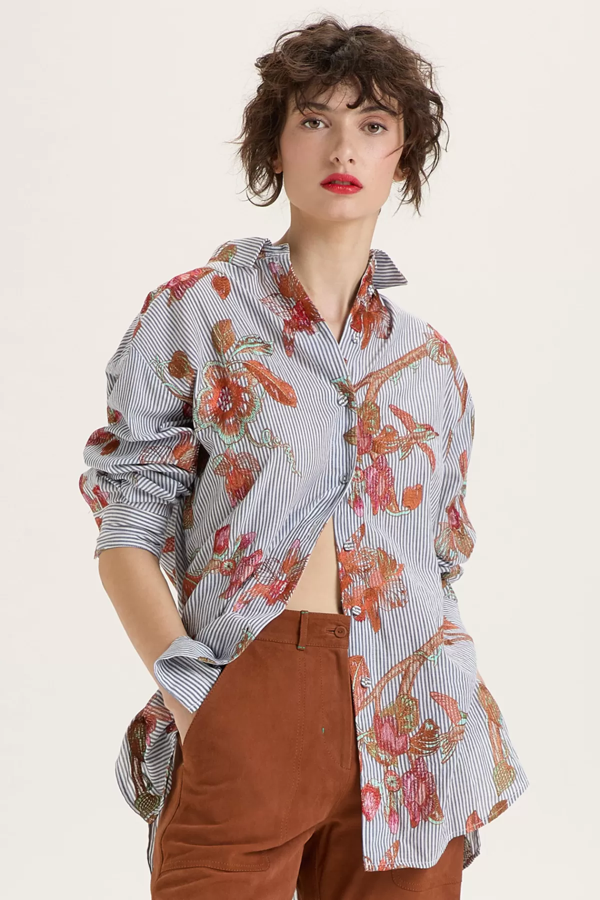 Malìparmi Camicia Spring Embroidery